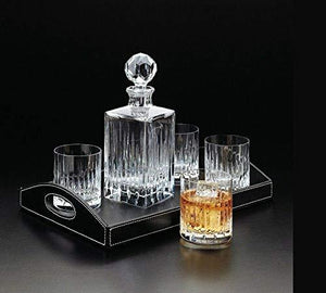 Double Old Fashioned Crystal Glasses (New York) pattern - Le'raze by G&L Decor Inc