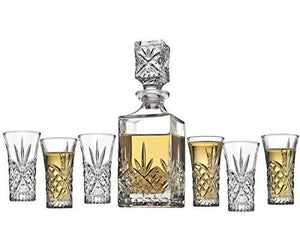 [Set of 6] Heavy Base Shot Glass Set, 2-Ounce Shot Glasses for Scotch, Whiskey, Tequila, or Vodka, 6-Pack - Le'raze by G&L Decor Inc