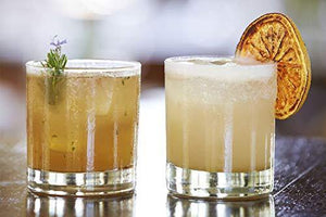 Le'raze Posh Whiskey Glasses [Set of 4] Old Fashioned Glasses for Scotch, Bourbon And Cocktail Drinks | DOF Glassware Set - Le'raze by G&L Decor Inc