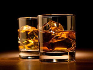 Set of 4 DOF Glassware, Premium London Design 15 oz Rocks Whiskey Glass, Scotch Glasses, Bourbon and Old-Fashioned Cocktails - Le'raze by G&L Decor Inc