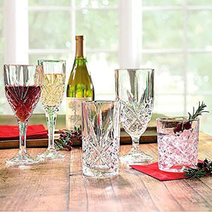 Italian Crystal Wine Glasses, Set of 4-9 Ounce Wine Goblets – Cordial Glasses Perfect for Any Occasion, Great Gift, Premium Quality Red Wine Glass Set - Le'raze by G&L Decor Inc