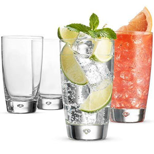 Attractive Set of 8 Highball Drinking Glasses 16 Oz Home & Party Glassware Set - Le'raze by G&L Decor Inc