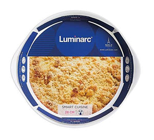 Luminarc Smart Cuisine N3165 Tart Dish 28 cm White - Le'raze by G&L Decor Inc