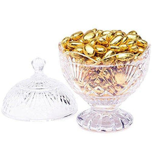Candy Dishes/Cookie Holders/Apothecary Jars, On Glass Foot With Lid for Home/Office Decor Candy Dish Set On Pedestal - Le'raze by G&L Decor Inc