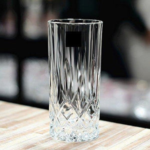 Le'rze Posh Collection Glass Drinking Glasses Set, Set of 6, Special Edition CRYSTAL HIGHBALL Glassware Serveware Drinkware Cups/coolers Set - Le'raze by G&L Decor Inc