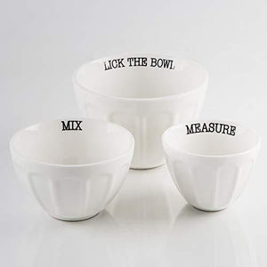 Kitchen Nesting Prep Bowls, Set of 3 for Mixing and Serving, Salads, Cereal, Soup, Ice Cream, Pasta and Fruits - Everyday Bowls - Made of Matte White Stoneware - Le'raze by G&L Decor Inc