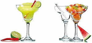 Set of 4 Margarita Glasses Elegant Party Margarita Stemware Glassware Set - Le'raze by G&L Decor Inc