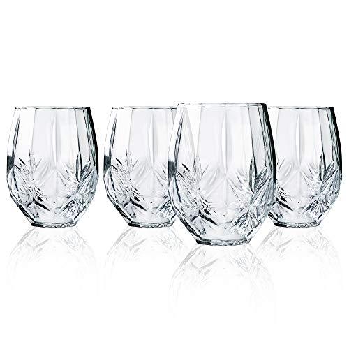 All-Purpose Wine Glass Cups, Red Wine and White Wine Glasses, Goblet P -  Le'raze by G&L Decor Inc