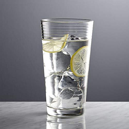Elegant Acrylic Drinking Glasses [Set of 16] Attractive Clear Plastic -  Le'raze by G&L Decor Inc
