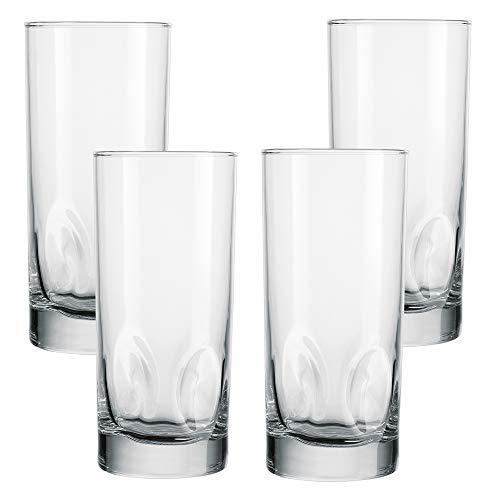 Drinking Glasses 6pc Set - Can Shaped Glass Cups, 16oz Beer Glasses, T - Le' raze by G&L Decor Inc