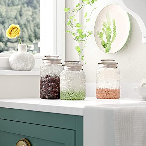 Glass Jar With Lid Food Storage Jars Glass Bottle Cookie Candy Box Glass  Spice Jar Kitchen Jars Containers Mason Jars for Spices