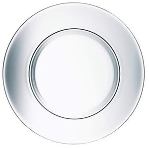 Clear Glass Dinner Plate [set of 12] - Le'raze by G&L Decor Inc