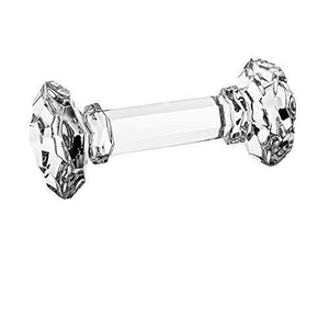 Sparkling Crystal Dumbbell Knife Rests - Silverware Rest for Spoons, Forks, Knives & Chopsticks - Set of 6 - Le'raze Decor
