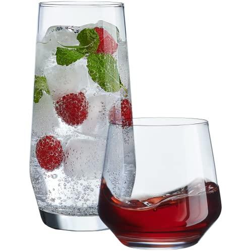 SHOSHIN Hand Cut Highball Glasses Crystal (Set of 4, 17Oz) - Elegant Water  Juice Drinking Glasses, E…See more SHOSHIN Hand Cut Highball Glasses