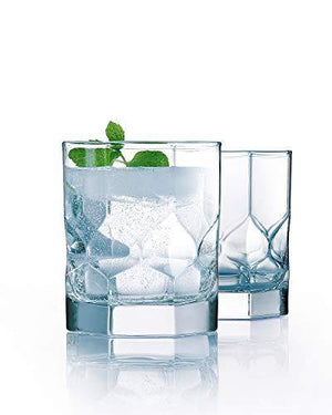 Set of 16 Clear Drinking Glasses, Tumbler and Rocks Glass Set, Home & Party Glassware Set- Durable Drinking Glasses - Le'raze by G&L Decor Inc