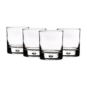 Old Fashioned Le`raze Bubble Glassware Set (Set of 4-10 Oz DOF Glasses) - Le'raze by G&L Decor Inc