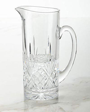 Elegant Crystal Martini Pitcher with Handle, for Ice Tea, Juice, Fruit Punch, Water and Beverages - 34 Ounce Iced Tea Glass Pitcher - Le'raze by G&L Decor Inc