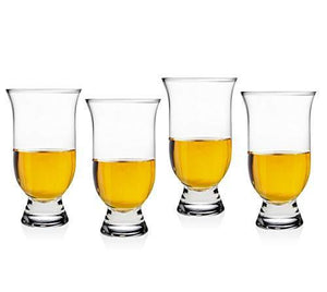 Glencairn Crystal Whisky Glasses, Set of 4, Classic Tulip Design Scotch Glasses Ideal for Liquor or Bourbon - Le'raze by G&L Decor Inc