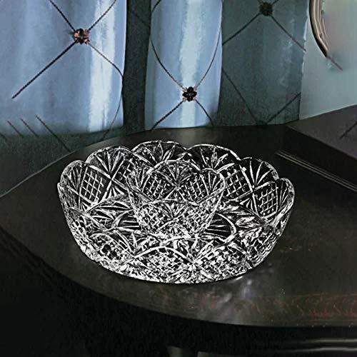 Beautiful Decorative Chip and Dip Set, Dessert and Snack Server 12-Inch Crystal Entertaining Chip and Dip Serve-ware, - Le'raze by G&L Decor Inc