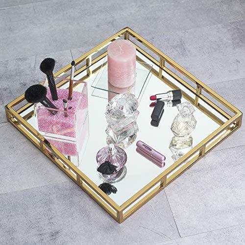 Mirrored Vanity Tray, Perfume Tray - Le'raze by G&L Decor Inc