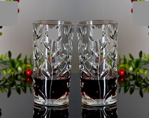 Attractive Highball Glasses Clear Heavy Base Tall Beer Glasses [Set Of - Le' raze by G&L Decor Inc