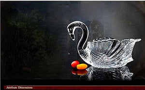 Crystal Swan Serving Bowl Centerpiece For Home,Office,Wedding Decor - Le'raze by G&L Decor Inc