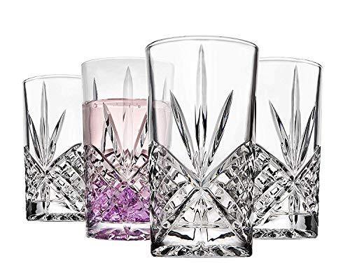 Attractive Acrylic Highball Drinking Tumblers, Drinking Glasses for Water, Juice, Beer, Wine, and Cocktails 10 Ounces - Le'raze by G&L Decor Inc