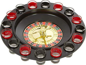 Shot Glass Roulette Game - Includes 16 Whiskey Glasses - Le'raze Decor