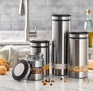 Stainless Steel Canister Variation - Le'raze by G&L Decor Inc