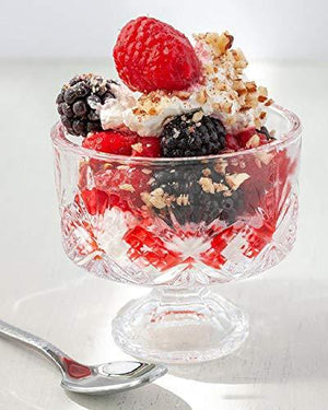 Crystal Dessert Bowls 16-Pc Trifle Tasting Set, Dessert, Ice Cream, Fruit Bowls - Le'raze by G&L Decor Inc
