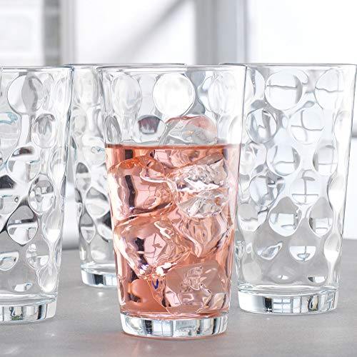 Clear Heavy Base Tall Bar Glass - Drinking Glasses for Water