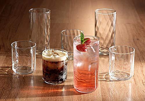 Le'raze Acrylic Drinking Glasses [set Of 18] Glassware Set