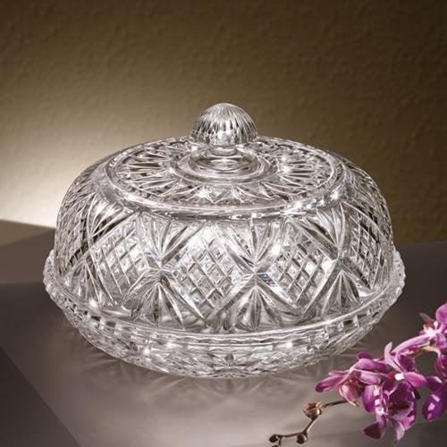 Elegant Decorative Le'raze Beautiful Crystal Covered Pie Dome, Crystal Cake Plate with Dome Cover, - Le'raze by G&L Decor Inc