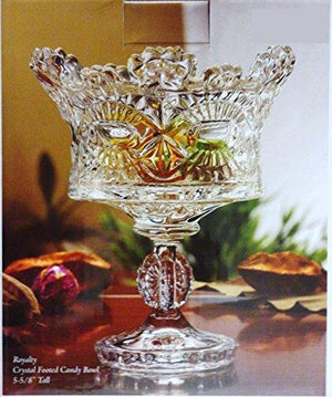 Elegant Footed Candy Dish, Centerpiece on Stem for Fruit, Salad, and Dessert - Le'raze by G&L Decor Inc