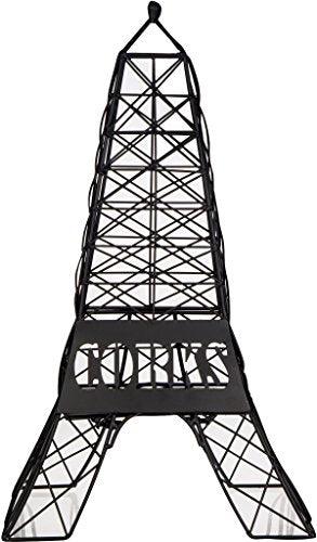 Le’Raze Eiffel Tower Wine Cork Holder, Black Metal Wire Design Cage, Tabletop Art Décor Displays/Stores Corks Mounted. Great Gift Idea for Any Wine Lover. 17inch High - Le'raze by G&L Decor Inc