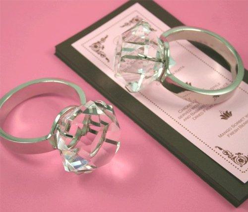 Sparkling Crystal Diamond Paperweight Ring With beautiful Big Diamond Jewel - Le'raze by G&L Decor Inc