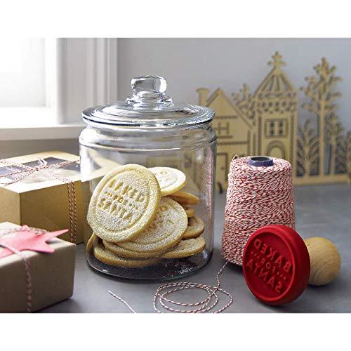 1 Gallon Glass Canister, Cookie Jar & Candy Jar with Airtight Lid