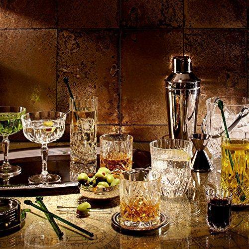 Le'raze Drinking Glasses [Set of 6] Elegant Drinking Cups for Water, W - Le' raze by G&L Decor Inc