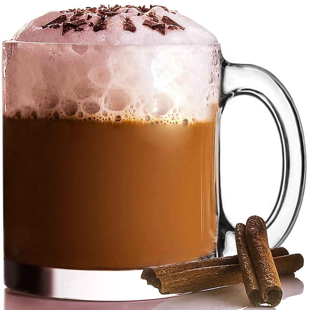 6x Luminarc Conserve Moi Clear Coffee Mug Glass Cappuccino Tea Hot Drink  Cocoa