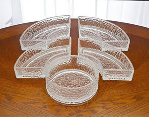 rystal Lazy Susan, Beautiful Revolving Appetizer Display, Serving, Chip and Dip Set, Party - Le'raze by G&L Decor Inc